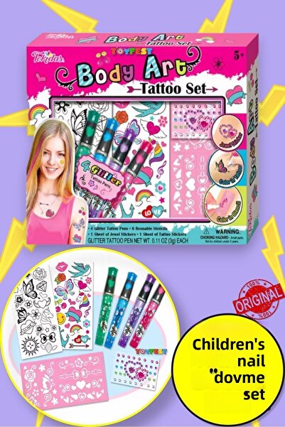 TOYFEST مجموعة فن الوشم للجسم من توكيداس - وشم فني للجسم