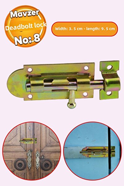 Badem10 Mavzer انزلاق 35x95 مم رقم: 8 قفل كادميوم نافذة الباب قفل أمان مزلاج