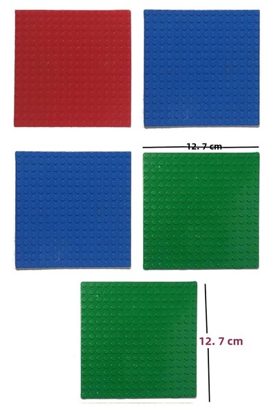 Kuzutoys 4 قطع من الأرضيات المرنة [أزرق، أصفر، رمادي، أخضر] 24 سم × 24 سم مع ...