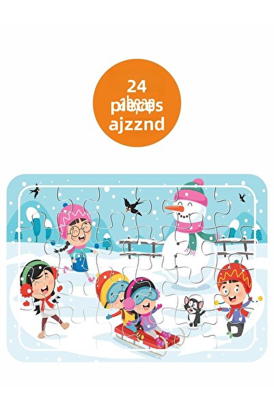 LİPYOS لعبة وقت الثلج في الشتاء 24 قطعة خشبية