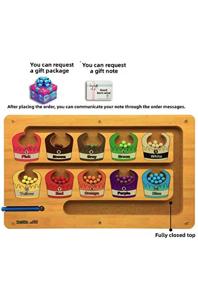 Mim Ar Design الألوان والأرقام مع لوحة ألغاز المهارات الحركية المغناطيسية وال...