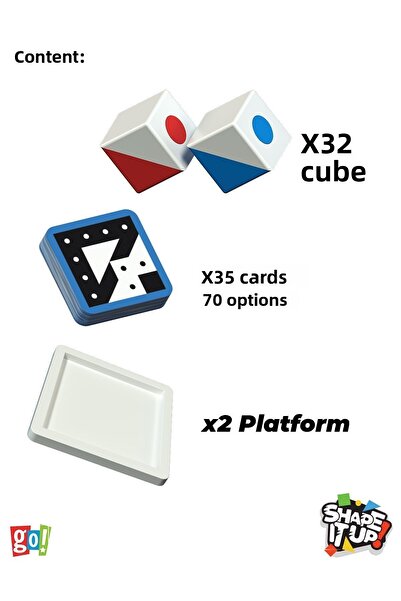 Go Toys Shape Push up Pattern Design Visual Skill-Developing Educational Toy