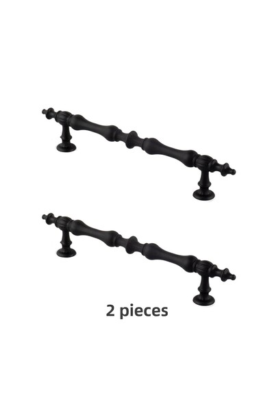 ARON (2 PCS) Island Rustic Handle (MATTE BLACK) TV Unit Nightstand Dresser Console Kitchen Cabinet Door Handle 224mm