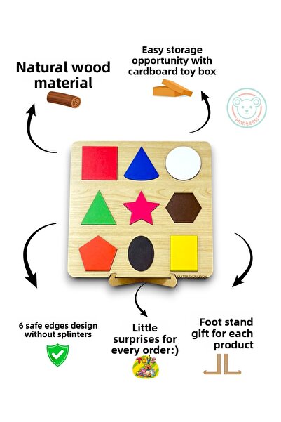 Karter İnovasyon مجموعة ألعاب Tak Cikar Puzzle Tak Cikar التعليمية مجموعة ألع...