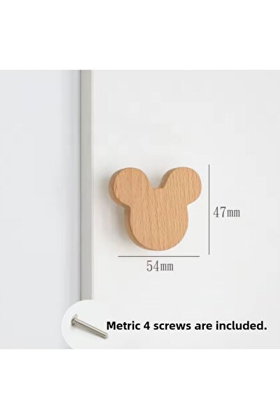 ka tasarım Children's Room Furniture Handles 2 Pieces, Drawer Handle, Animal Motif Handle 2 Pieces