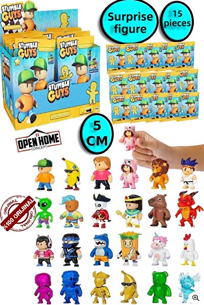 TOYFEST Stumble Guys Surprise Pack - 5 Pieces - 5 cm