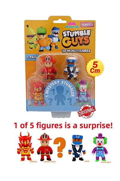 hediyecik مجموعة مجسمات صغيرة ثلاثية الأبعاد مكونة من 5 قطع من سلسلة Stumble ...