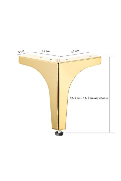 EYM Klas Picior Metalic 12,5 Cm Mobilier Auriu