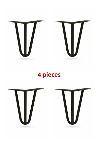 ARON (4 ΤΕΜΑΧΙΑ) Πολυτελές Μαύρο Ματ Πόδι Καναπέ (20 εκ.) για Κονσόλα Τηλεόρα...