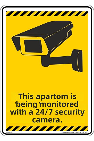 isgtabelam 25x35 سم/مركب مضيء/يتم مراقبة هذا الشقة بواسطة كاميرا أمنية على مد...