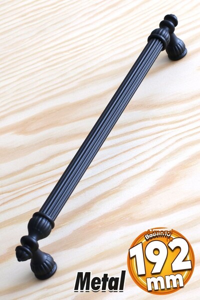 Badem10 Şah (PREMIUM) Mobilier Bucătărie Sertar Dulap Dulap Negru 192 Mm Mâne...