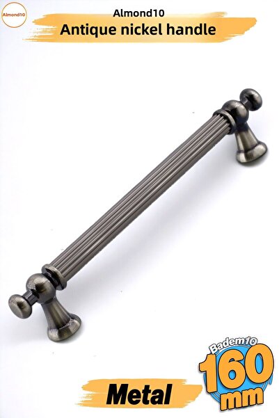 Badem10 Selçuklu Metal nichel antic 160 mm Mobilier Bucătărie Sertar Dulap Dulap Mânere de ușă Mâner