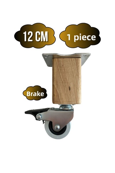 GOLDENWOODEN قاعدة أثاث خشبية بعجلات من كالي، قاعدة خزانة طاولة بعجلات (مع فر...