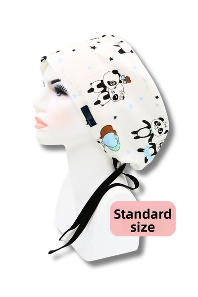 doktorbonem Șapcă chirurgicală cu model panda de mărime standard, șapcă pentr...