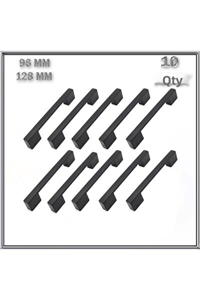 ALVETROİNTİNİ مقبض جسر معدني أسود 96-128 ملم