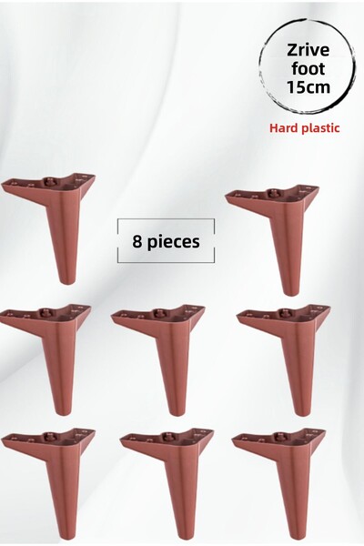 ALPAKS Zirve Plasitk Coffee Furniture Sofa Table Cabinet Leg Feet Pack of 8 1...