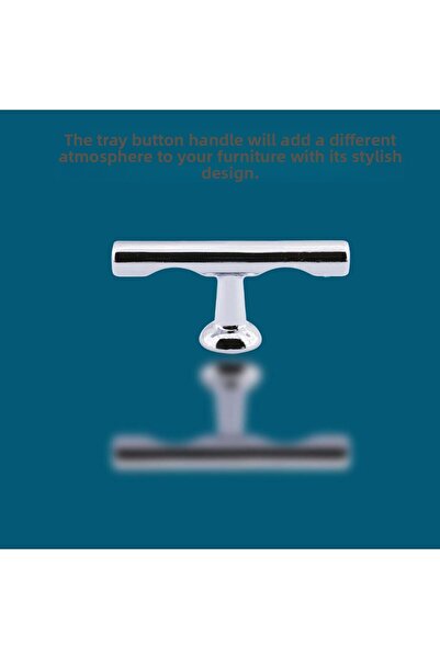 Badem10 Tray Knob Cabinet with Metal Handle Chrome, Kitchen Drawer, Cupboard and Club Door