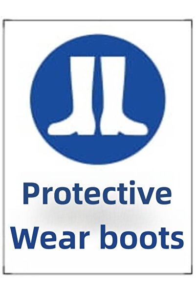 Emek İkaz Levhaları Protective Boots Warning/Warning Sign