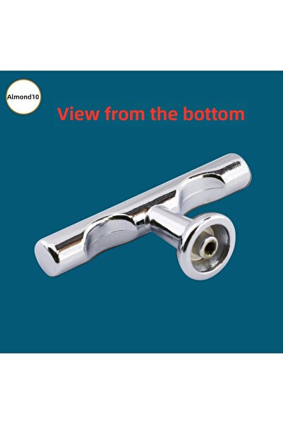 Badem10 Tray Knob Cabinet with Metal Handle Chrome, Kitchen Drawer, Cupboard and Club Door