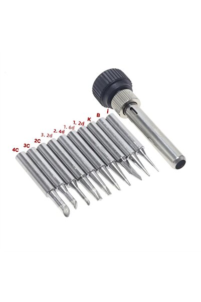 Choice 10 قطع 10 قطع أطراف لحام خالية من الرصاص 900M طرف لحام قابل للاستبدال مع لحام