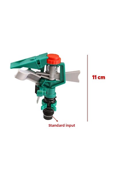 TOTAL Fântână de apă din plastic - Presiune de departe și de aproape, pulverizare și stropire Cap reglabil pentru udare