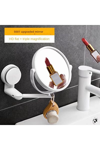 Choice مرآة مزدوجة الجوانب، مرآة حائط، ذراع قابلة للطي، مرآة حمام قابلة للتمد...