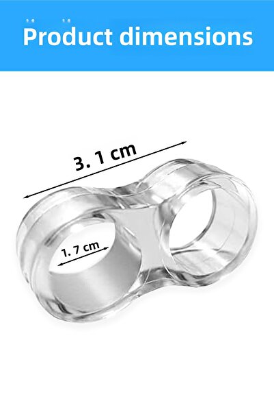 COZY SENSE Πώμα πόρτας από σιλικόνη 2 τεμάχια Διαφανές προστατευτικό ξύλινων επίπλων Αντιθορυβικό παράθυρο πίσω από τη λαβή