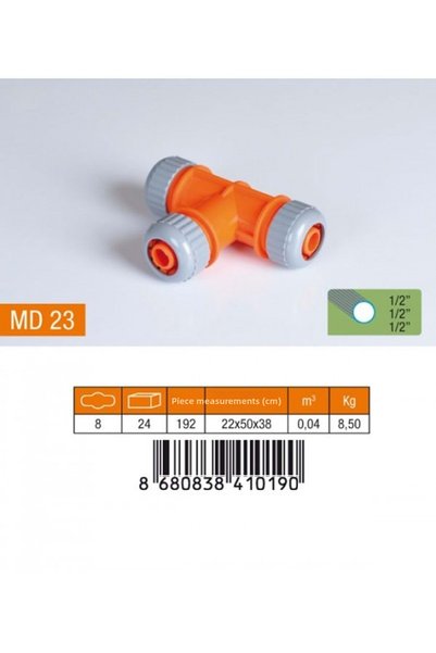 Medalyan 1/2-1/2-1/2 Lux Te Hose Attachment Md23