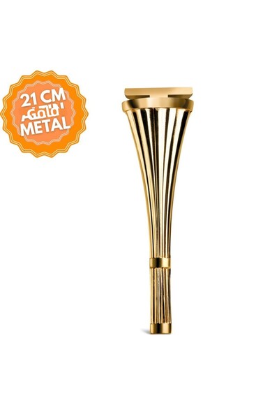 KOÇSAN Picior de mobilier din metal auriu de 21 cm, picior de mobilier din metal de lux, fotoliu, dulap, picior de comodă