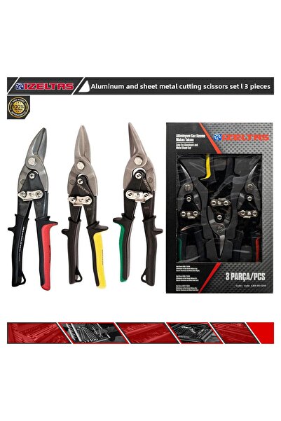 İzeltaş Set de foarfece pentru tăierea aluminiului și a tablei metalice |   3...