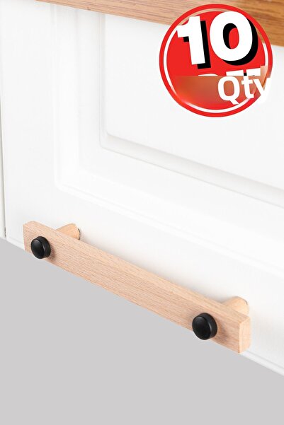 ARTI WOODS Mâner pentru dulap, 10 bucăți - 320 mm (32 CM) - Mâner din lemn na...