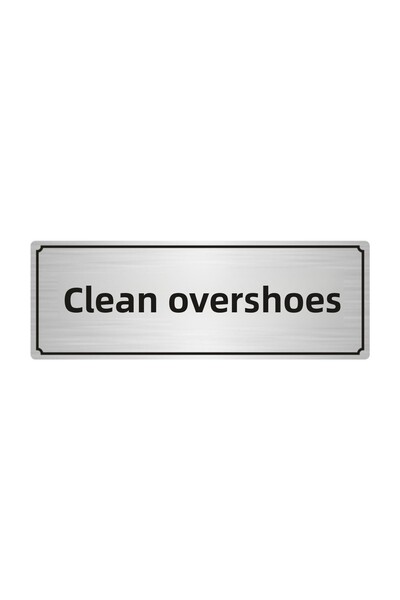 Özarslan Dizayn Dirty Galoshes Diversion Sign 10X20Cm Silver Color Metal