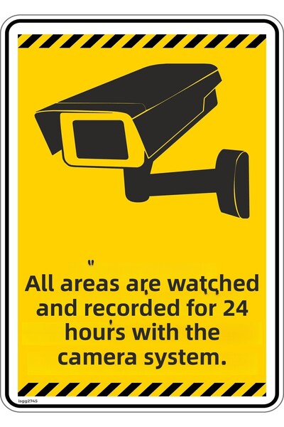 isgtabelam 15×20 سم/مركب/تنبيه كاميرا الأمان لجميع المجالات/v2-2