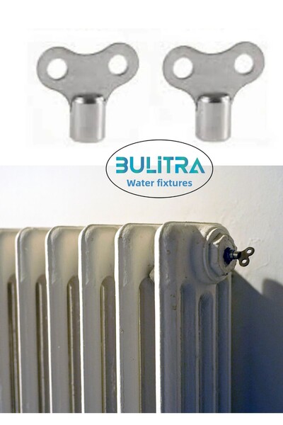 BULİTRA Su Armatürleri 2 قطعة مفتاح تنزف الرادياتير تنزف على شكل قرص العسل لس...