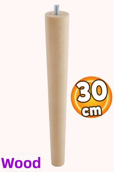 Badem10 Lemn (30 CM) Masă de cafea Scaun Puf Unitate TV Picior Picioare cu șu...