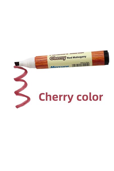 Badem10 Furniture Touch Up Pen Wooden Table Coffee Table Cabinet Pen Scratch Remover Crack Concealer Cherry Color