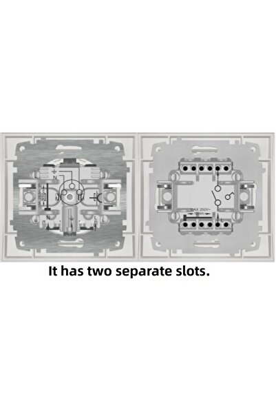 ELBİ Zena - Grounded Socket Telephone and Titanium Black Frame Double Set