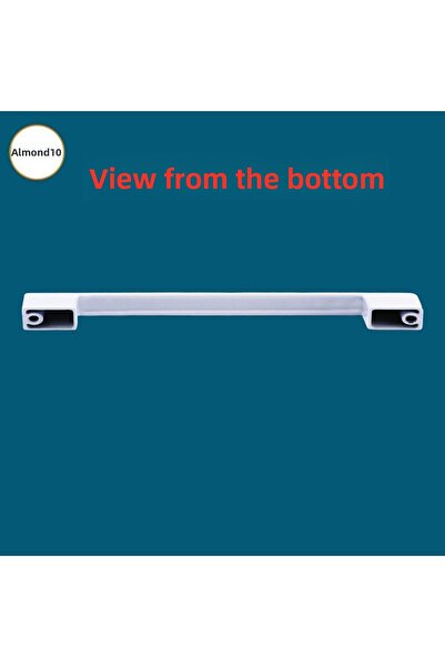 Badem10 Gölcük Oval Kitchen Drawer - Metal Handles White 224 Mm-22.4 cm