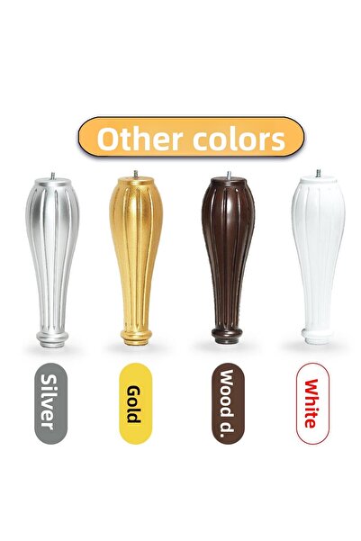 Badem10 White Color 4 Pcs Diamond Plastic Coffee Table Leg 30cm Furniture Coffee Table Leg with M8 Bolts Foot Feet