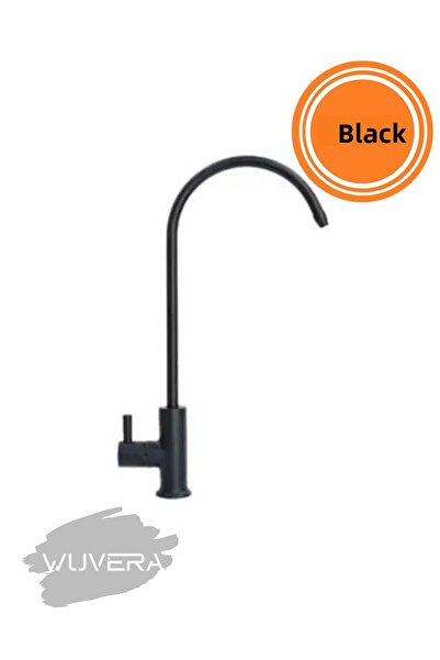 WUVERA صنبور تنقية المياه باللون الأسود غير اللامع – تصميم حديث، استخدام صحي ...