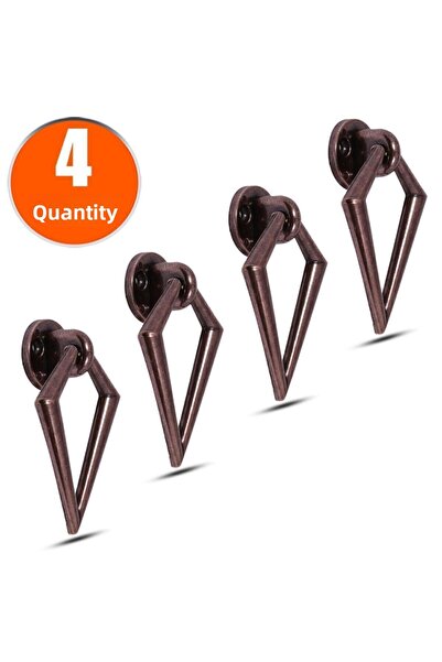 Badem10 Sarkaç Metal Antique - Antique Ring (4 bucăți) Mobilier Set de sertar...