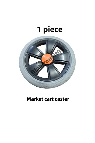 efmues عجلة عربة السوق 1 قطعة عجلة بلاستيكية