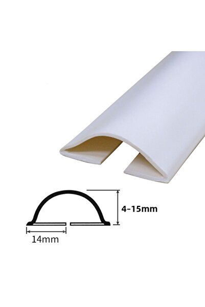 Choice شريط مانع تسرب الباب من السيليكون الأبيض قطعة واحدة ذاتي اللصق أسفل فج...