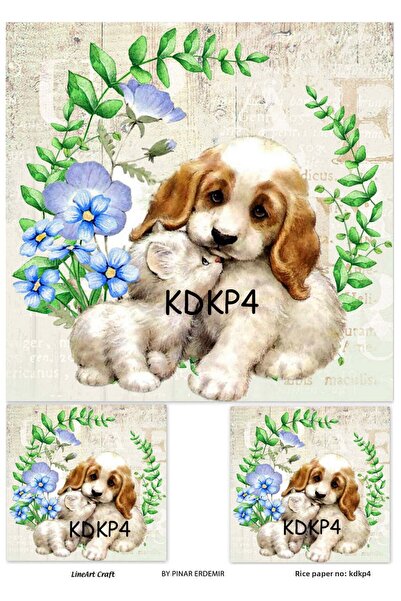 LİNEART ورق ديكوباج نحاسي Lineart رقم: KDKP04- 29x42 سم