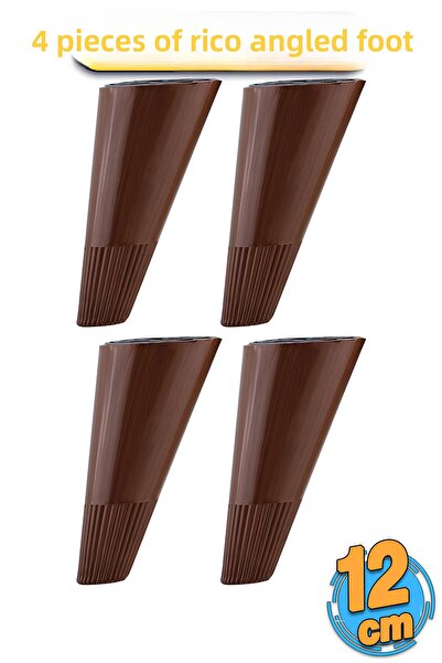 Badem10 Unghiular Conic 4 buc. Model din lemn 12 cm Mobilier Riser Picior de ...