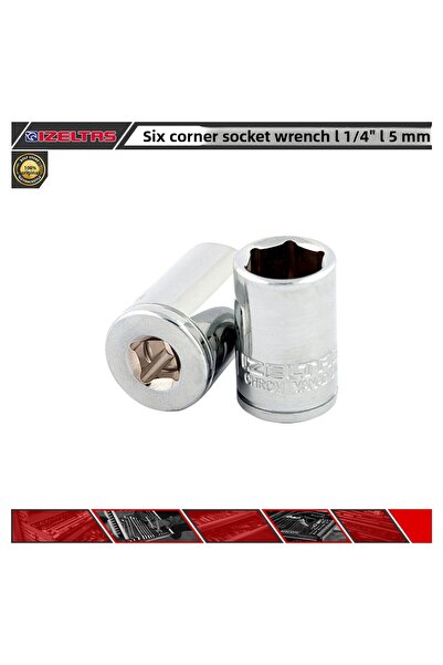 İzeltaş Six Corner Socket Wrench |   1/4” |   5 mm