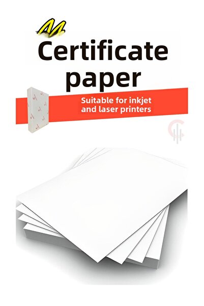 ÇÖZÜM KAĞIT ورق شهادة A4 مع خرطوشة حبر سميكة مناسبة لجميع الطابعات 500 قطعة 2...