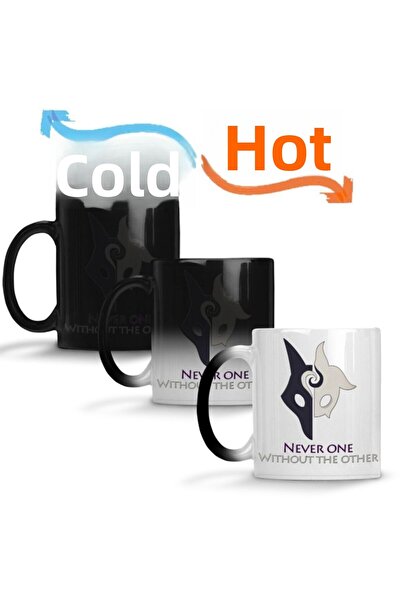 Baskı Dükkanı لا أحد بدون الآخر كوب سحري زجاجي بورسلين