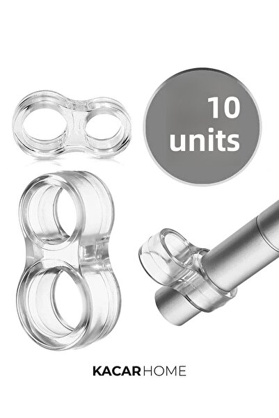 Kacar Home 10 Pieces Transparent Door Stopper Silicone Door Window Handle Hol...