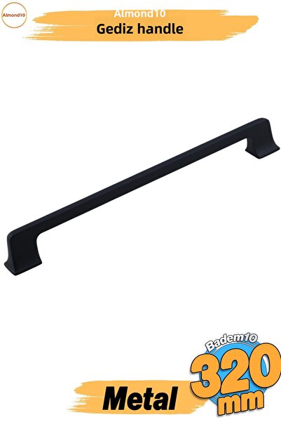 Badem10 Gediz (320 mm - 32 cm) Mobilier din metal negru mat Sertar de bucătăr...